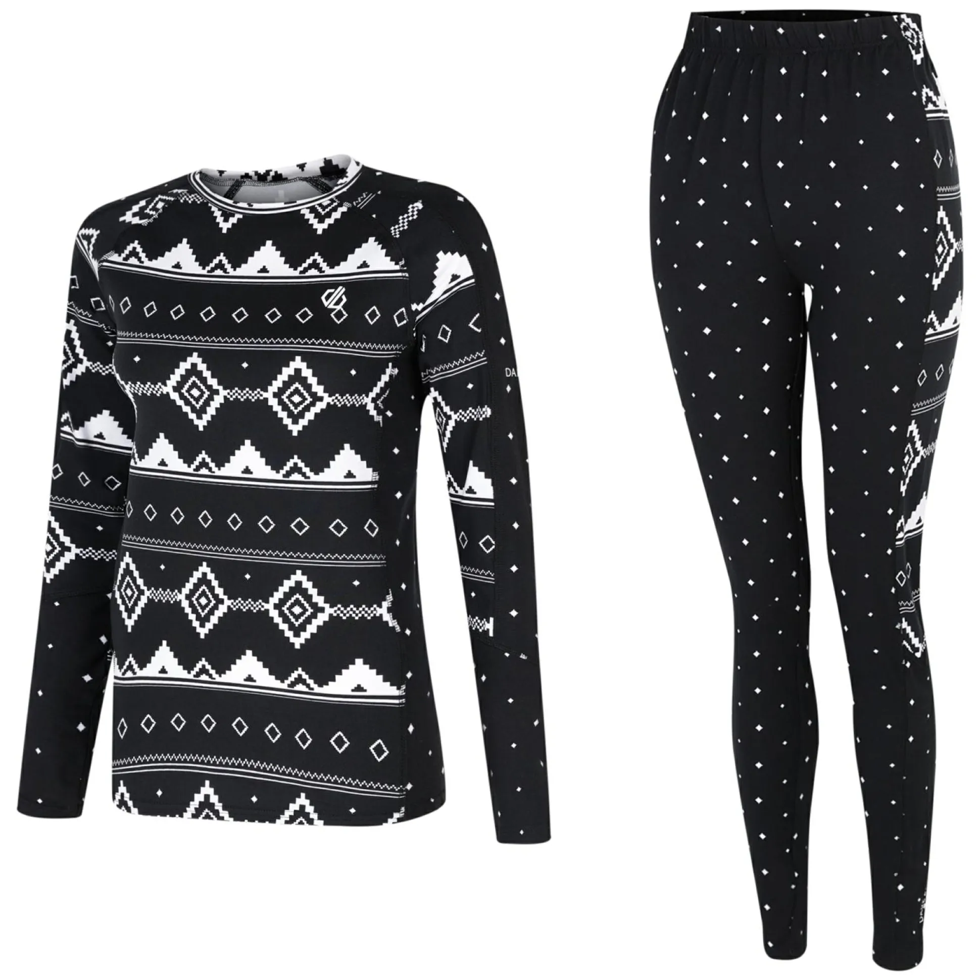 Dare 2b - Women's Exchange III Base Layer Set | Black Fair Isle