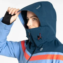 Dare 2b - Women's Flurry Ski Jacket | Hydrangea Blue Red