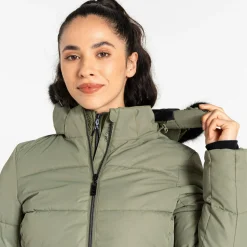 Dare 2b - Women's Glamourize V Baffled Ski Jacket | Olivine Green