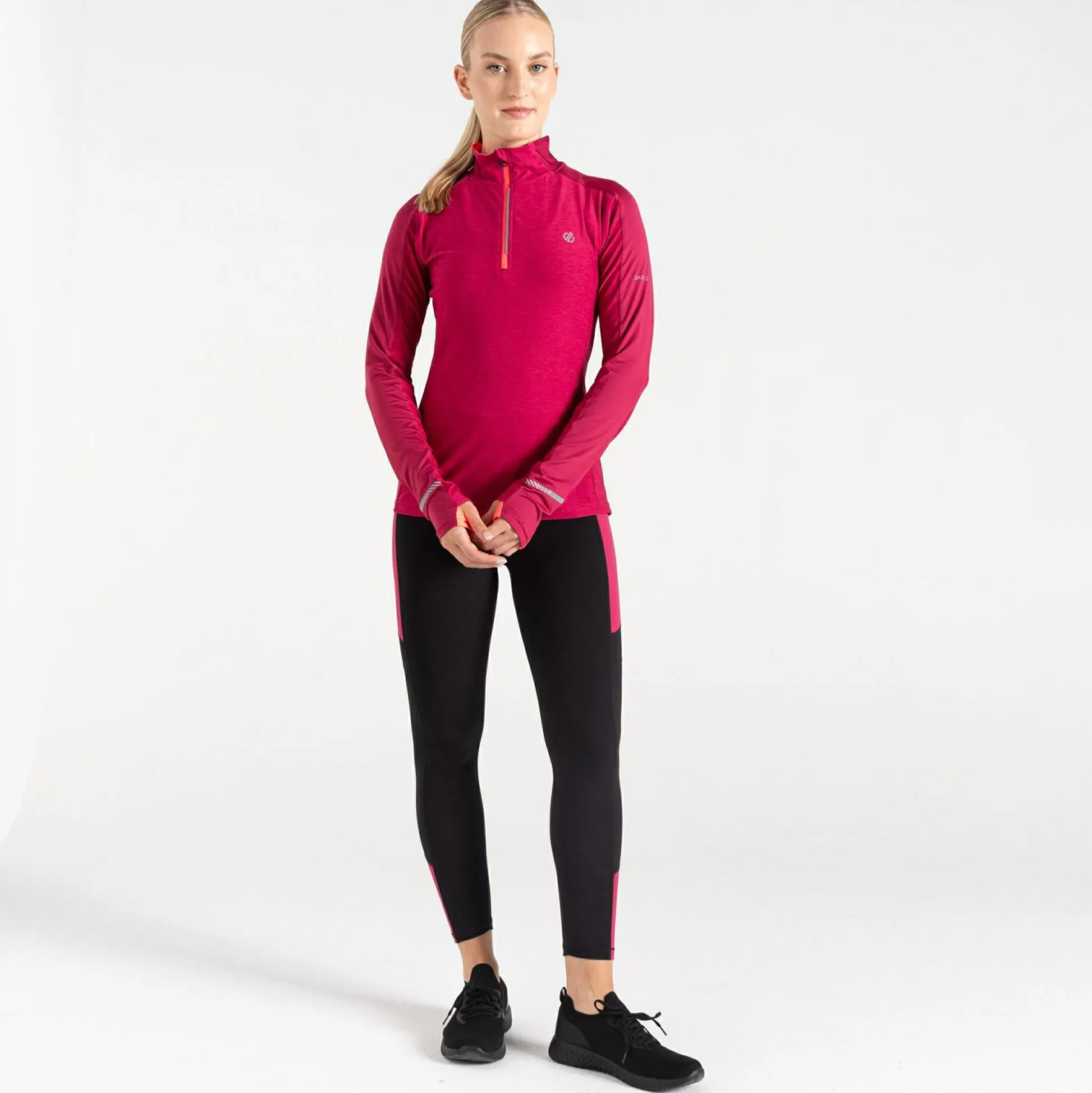 Dare 2b - Women's Gravitate Jersey | Berry Marl Neon Pink