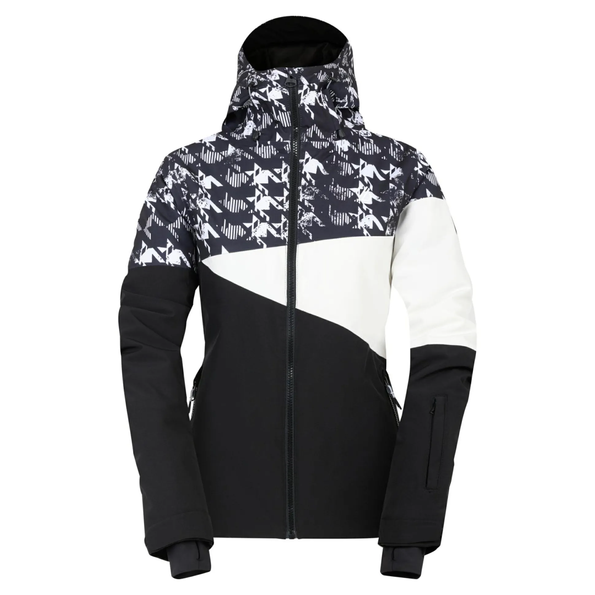Dare 2b - Women's Ice III Ski Jacket | Black Dogtooth Print