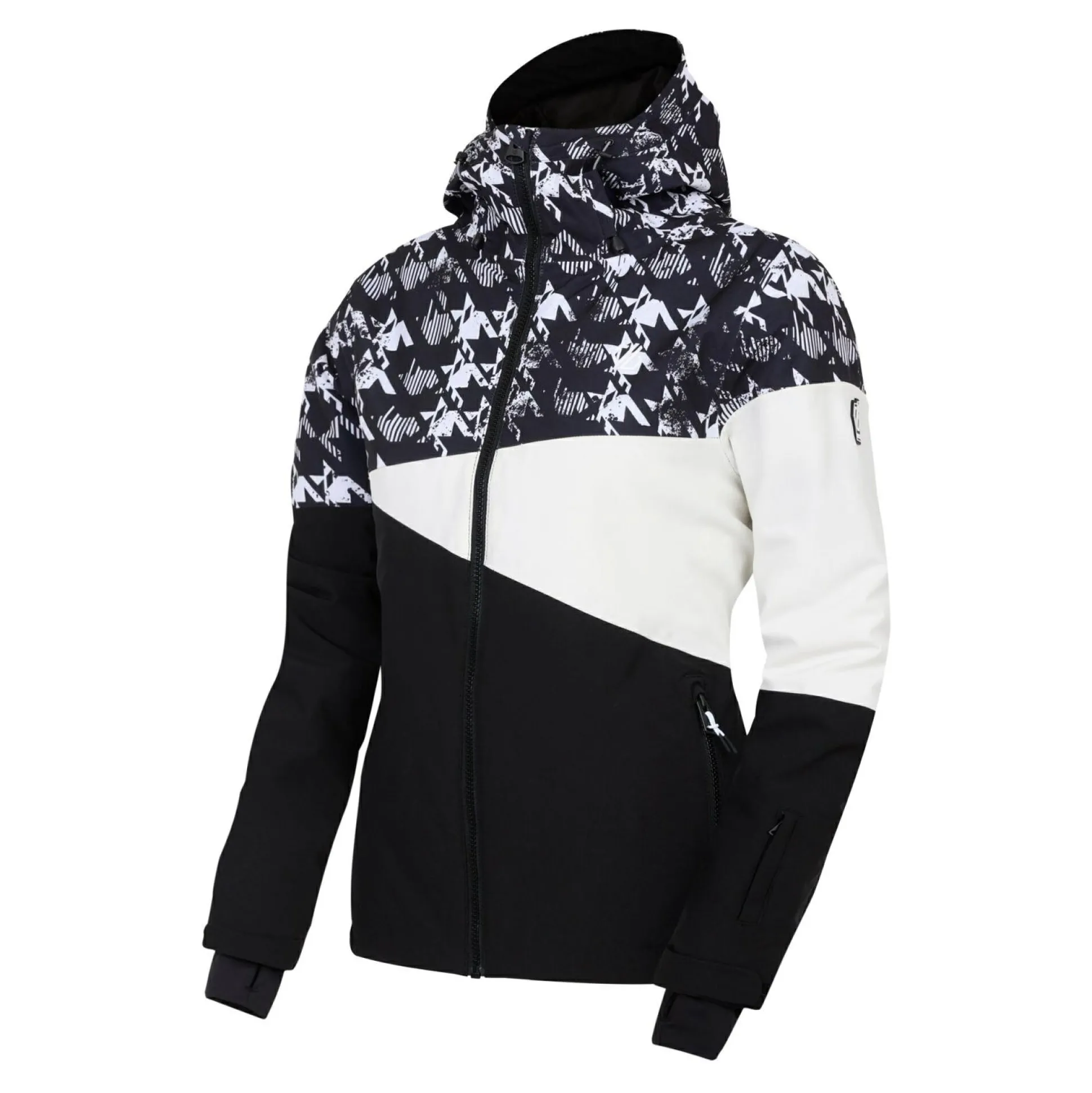 Dare 2b - Women's Ice III Ski Jacket | Black Dogtooth Print