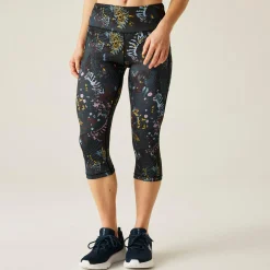 Dare 2b - Women's Influential II 3/4 Leggings | Black Energetic Print