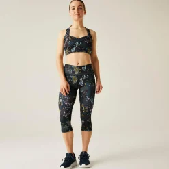 Dare 2b - Women's Influential II 3/4 Leggings | Black Energetic Print