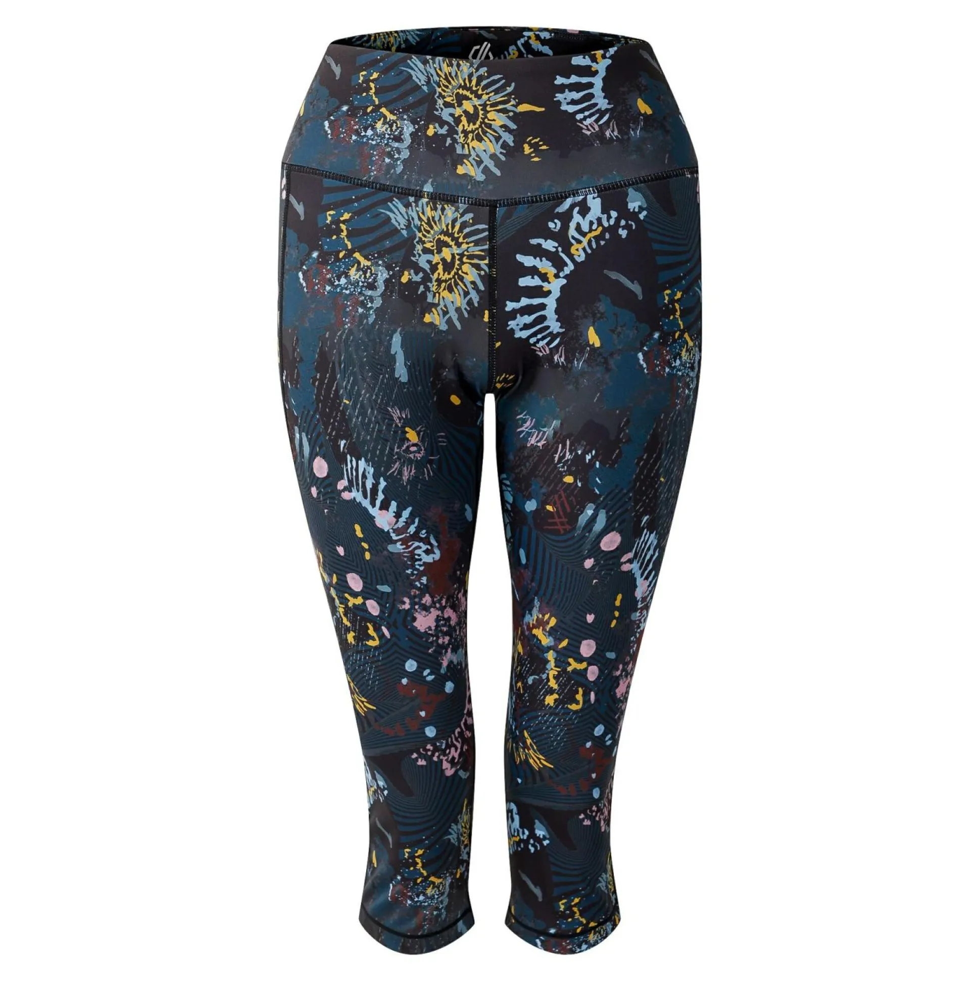 Dare 2b - Women's Influential II 3/4 Leggings | Black Energetic Print