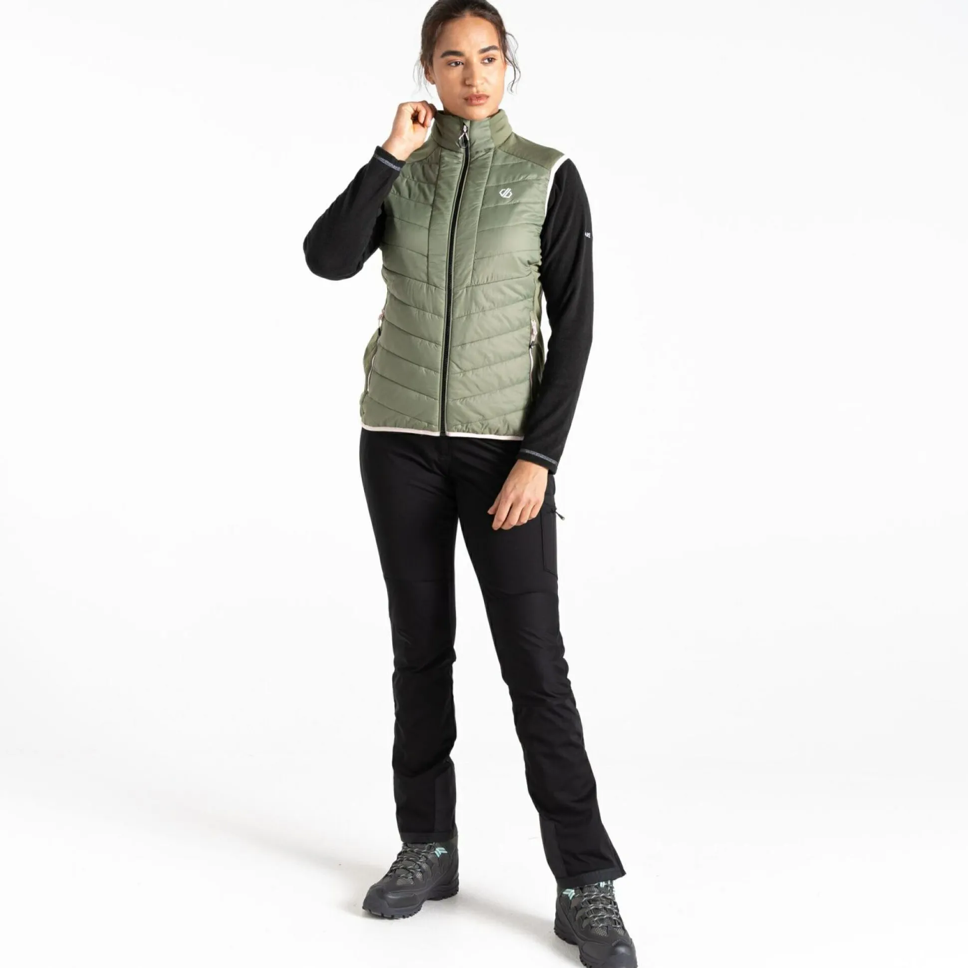 Dare 2b - Women's Liven Baffled Gilet | Olivine Green