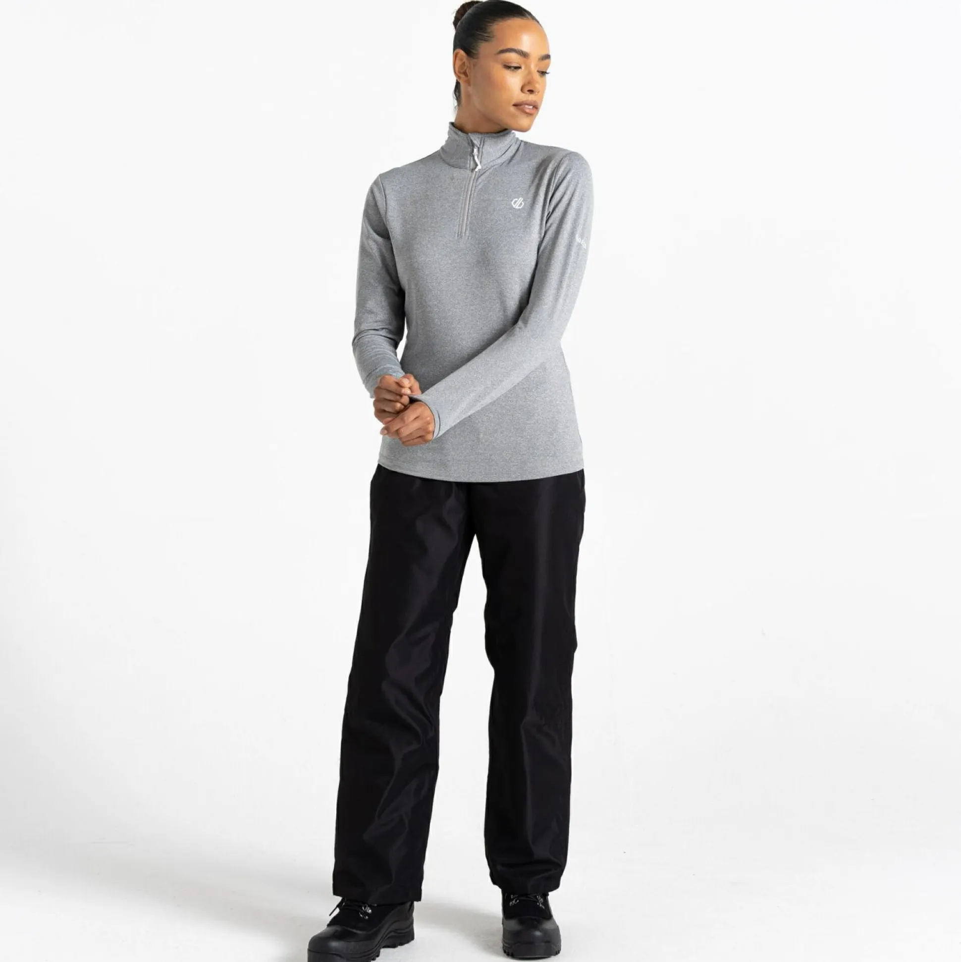 Dare 2b - Women's Lowline II Lightweight Core Stretch Midlayer | Ash Grey Marl