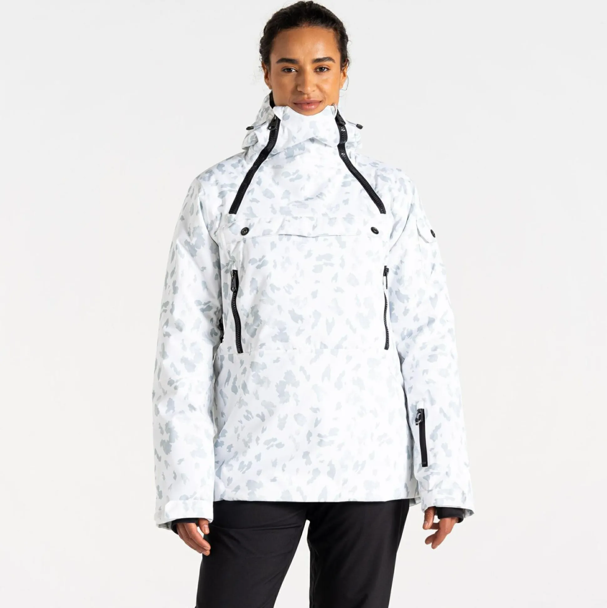 Dare 2b - Women's Slide Out Overhead Ski Jacket | White Dash Print