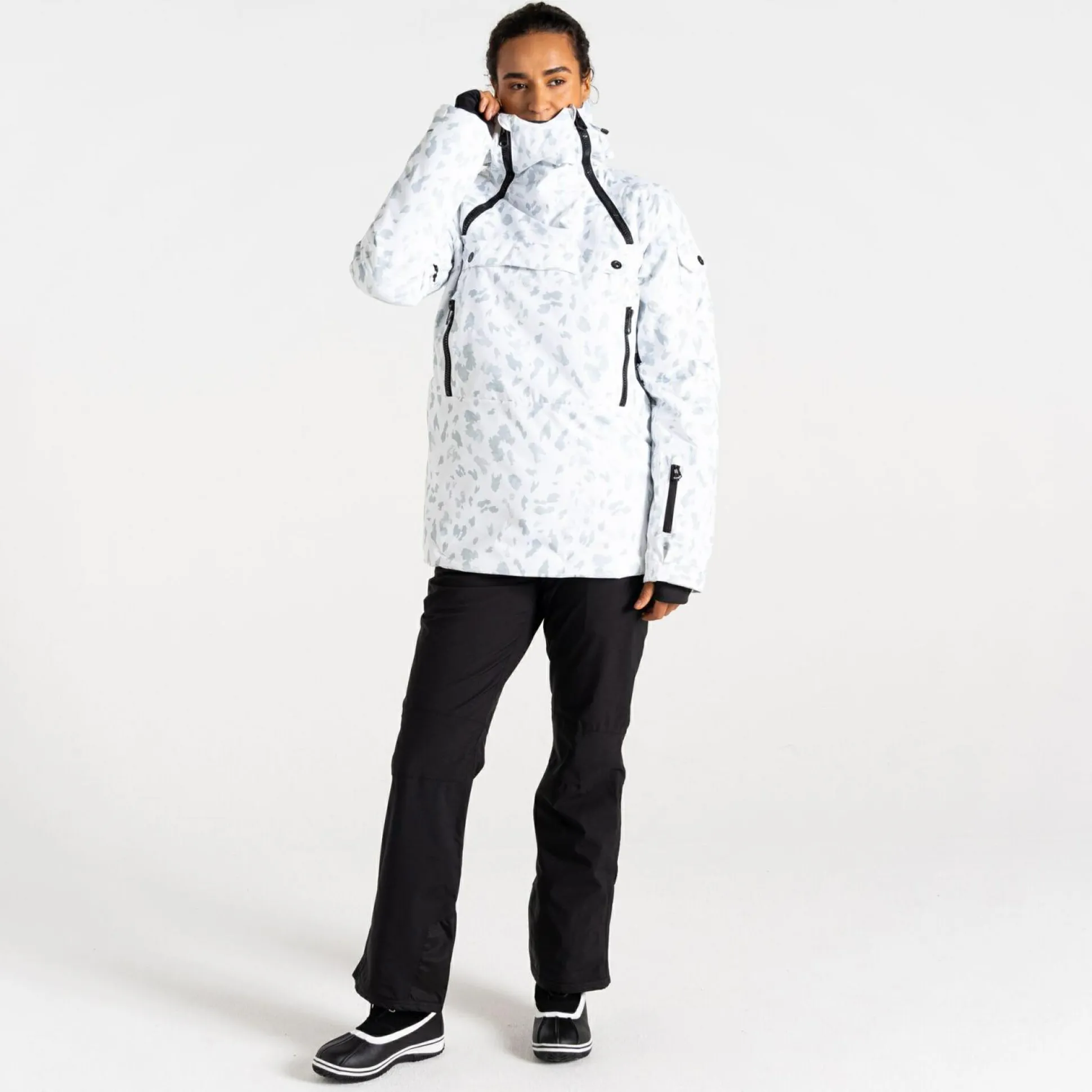 Dare 2b - Women's Slide Out Overhead Ski Jacket | White Dash Print