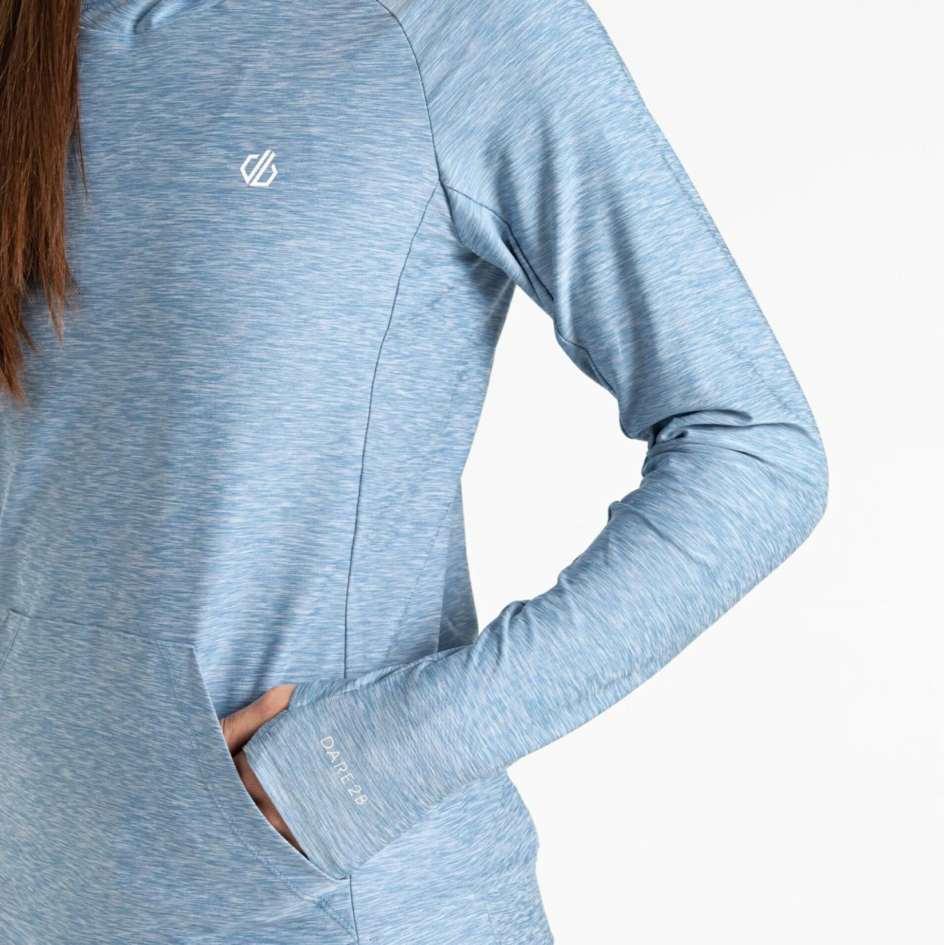 Dare 2b - Women's Sprint City Lightweight Hoodie | Rainwashed Blue Marl