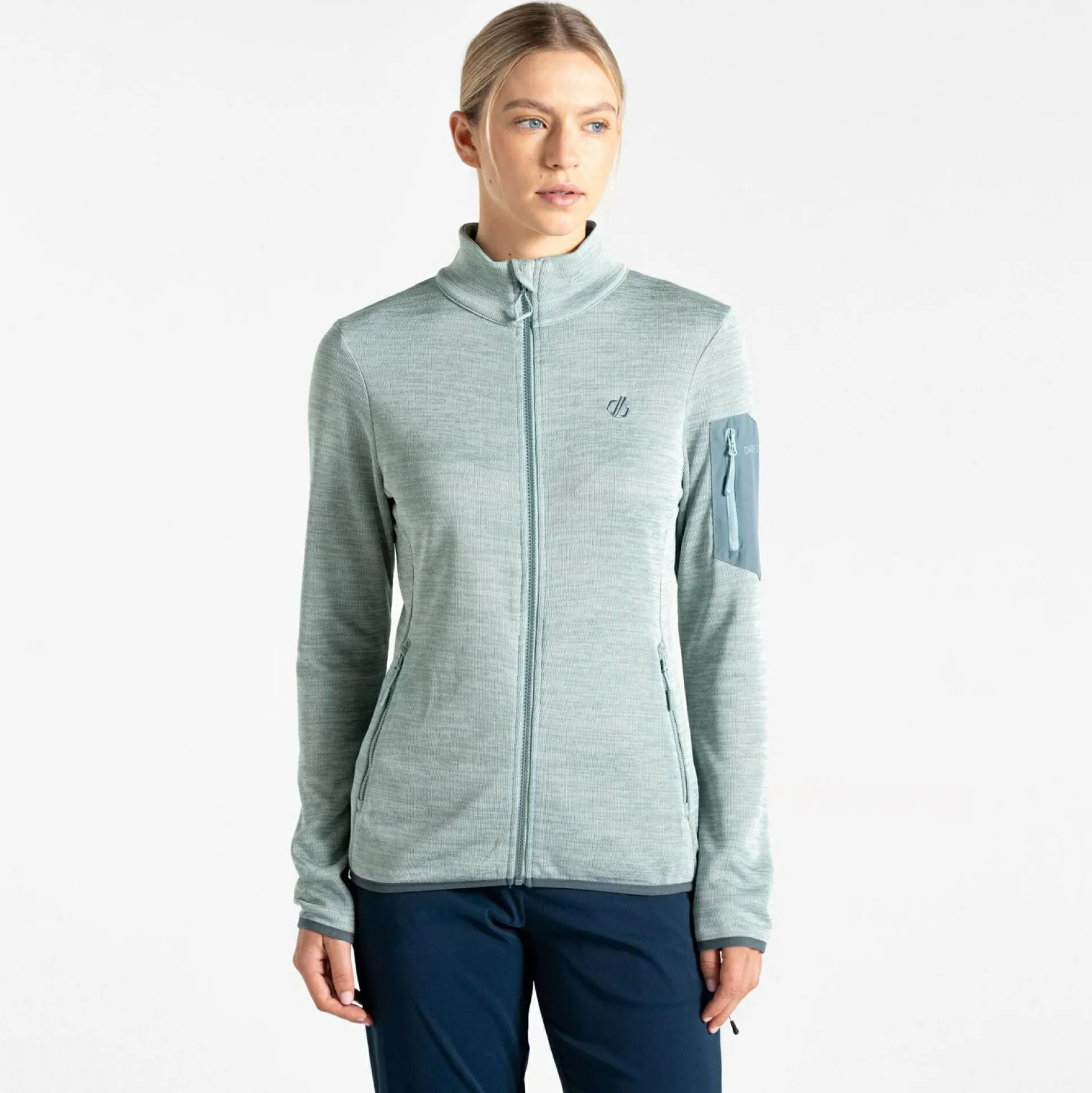 Dare 2b - Women's Torrek Mountain Zip Through Fleece | Aquifer & Peach Bloom