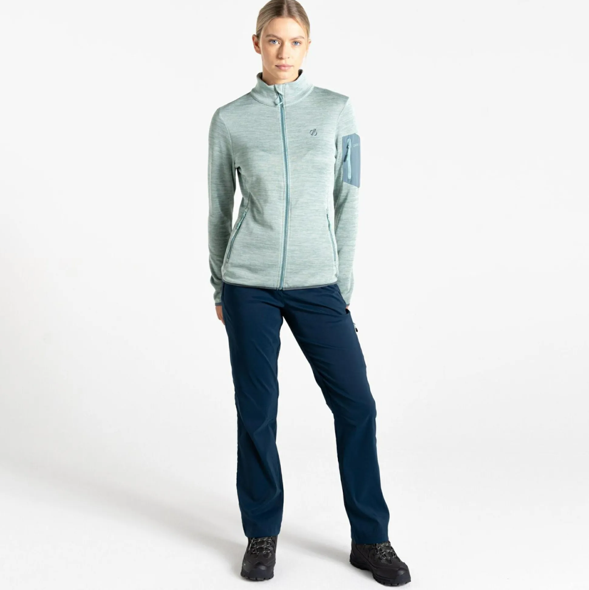 Dare 2b - Women's Torrek Mountain Zip Through Fleece | Aquifer & Peach Bloom