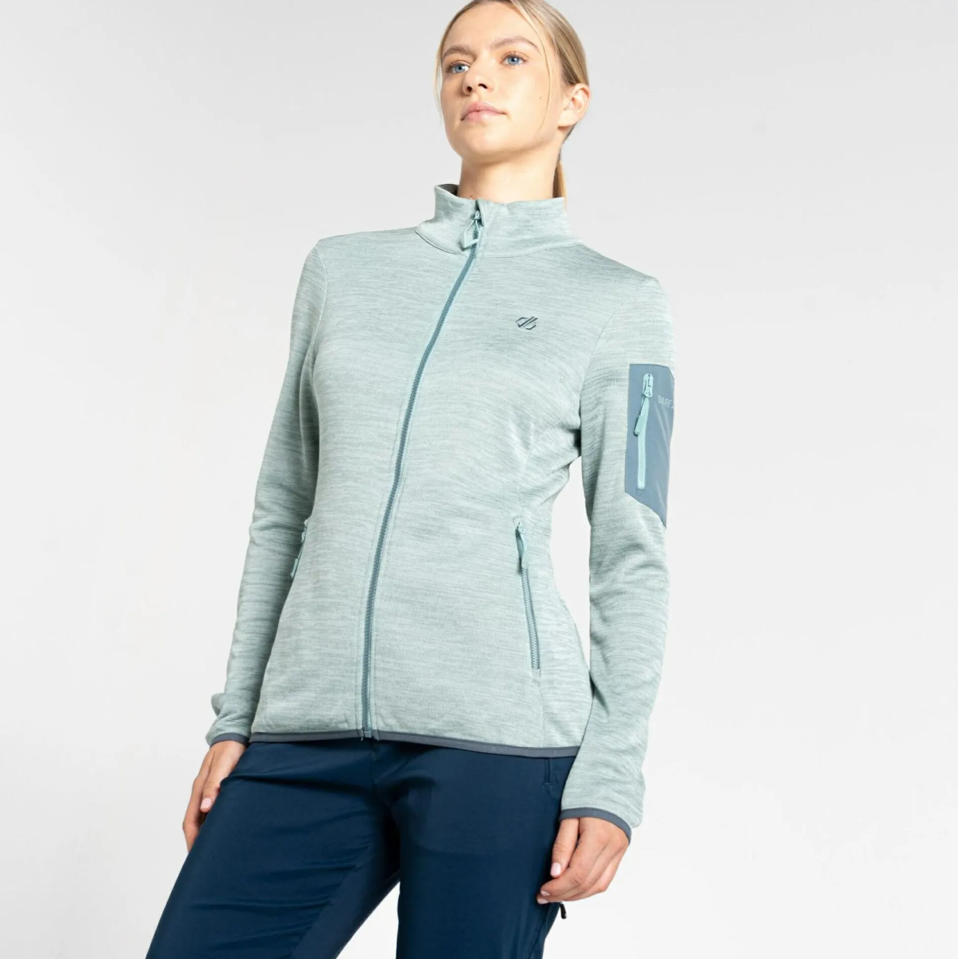 Dare 2b - Women's Torrek Mountain Zip Through Fleece | Aquifer & Peach Bloom