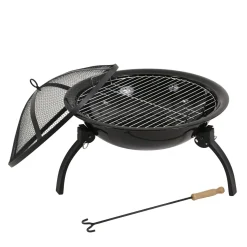 Firepit with Guard | Black