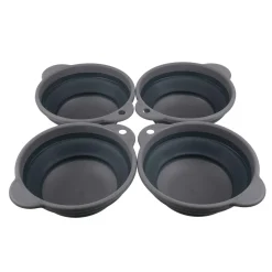 Folding Bowls Set of 4 | Ebony Grey