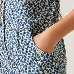 Girls Orla Kiely Playsuit | Jasmine Flower Blue