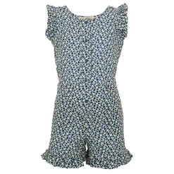 Girls Orla Kiely Playsuit | Jasmine Flower Blue