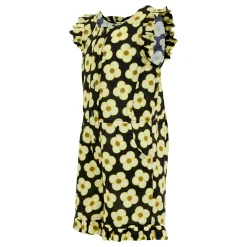 Girls Orla Kiely Playsuit | Spinning Flower Black