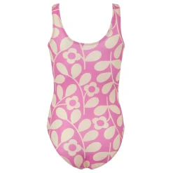 Girls Orla Kiely Swimsuit | Jasmine Flower Lilac Cream