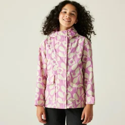 Girls Orla Kiely Swing Waterproof Jacket | Jasmine Flower Lilac