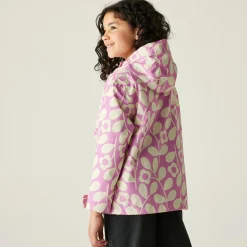 Girls Orla Kiely Swing Waterproof Jacket | Jasmine Flower Lilac