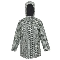Girls Orla Kiely Swing Waterproof Jacket | Jasmine Flower Black