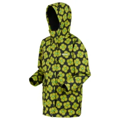 Girls Orla Kiely Swing Waterproof Jacket | Spinning Flower Navy