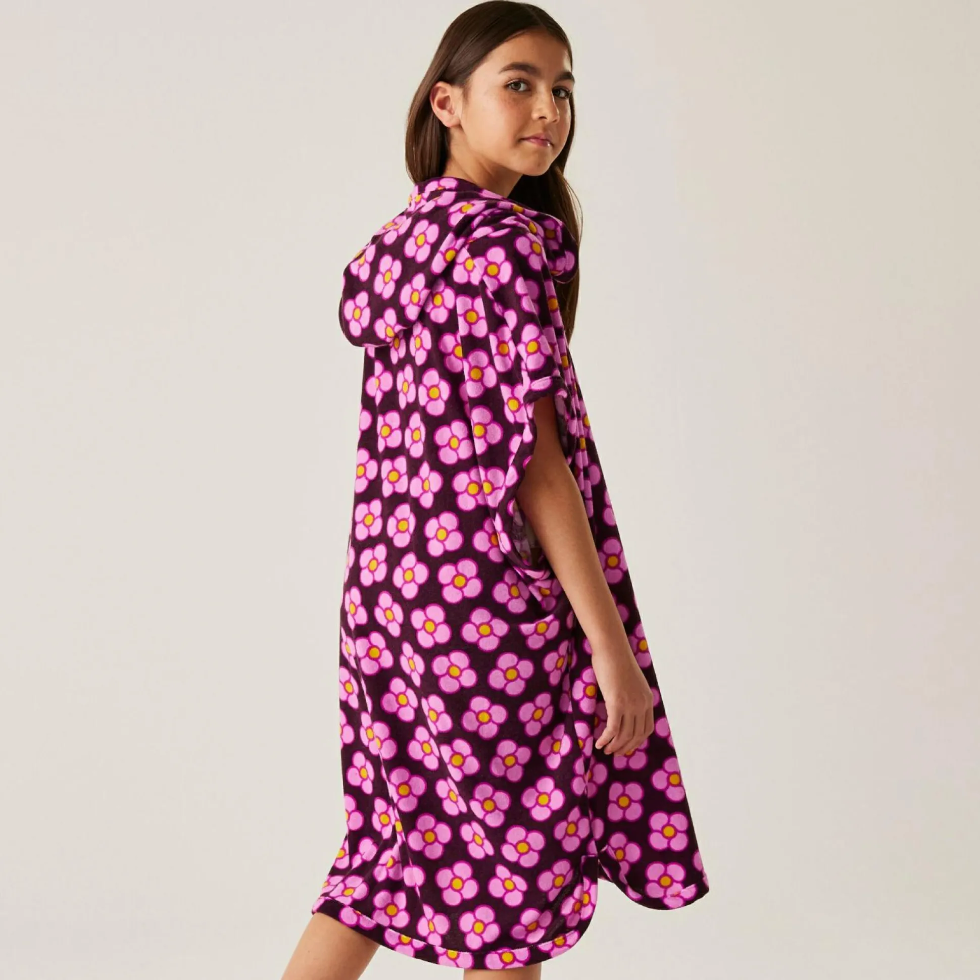Girls Orla Kiely Towelling Robe | Spinning Flower Morello
