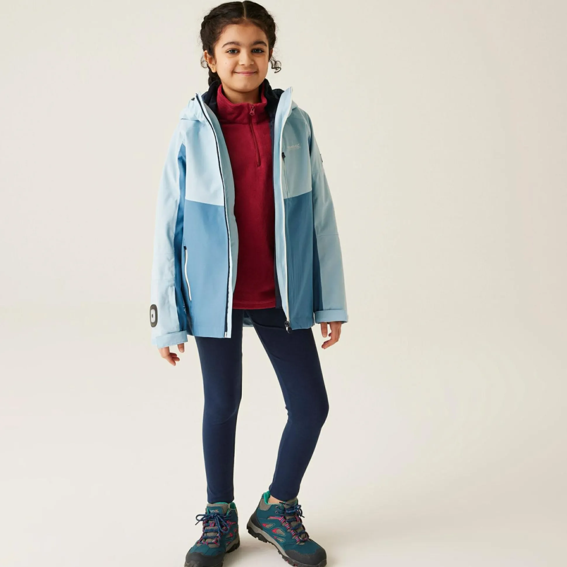 Girls Trekktain 3-in-1 Jacket | Coronet Blue Clear Sky