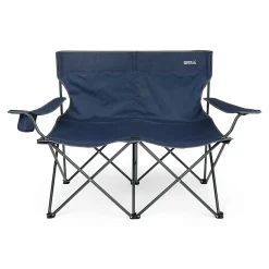 Isla Double Camping Chair with Storage Bag | Navy Blue