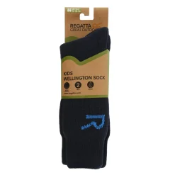 Kids 2 Pack Wellington Sock | Navy Blue
