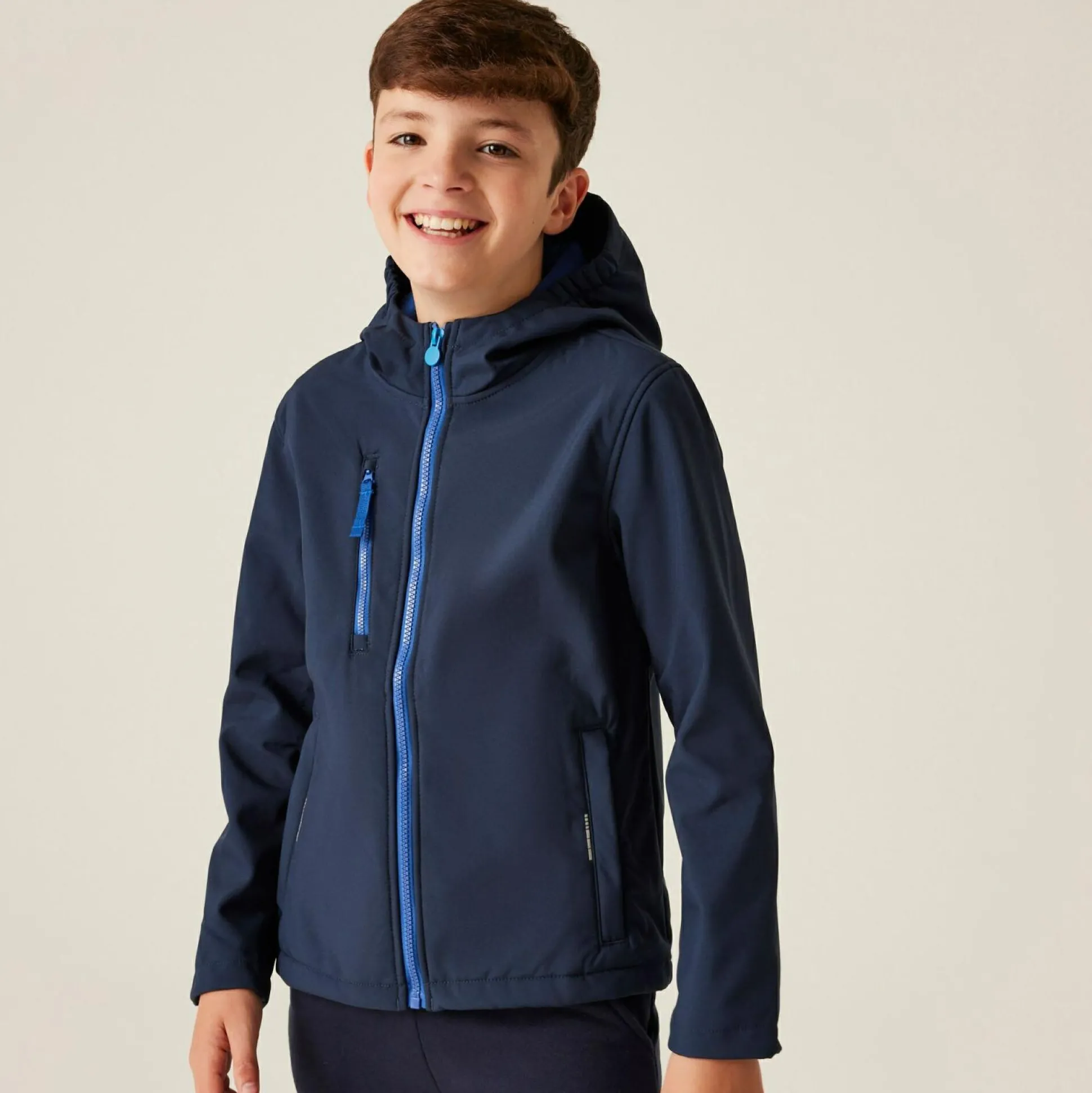 Kids' Ablaze 3-Layer Softshell Jacket | Navy New Royal