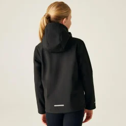 Kids' Ablaze 3-Layer Softshell Jacket | Black Classic Red