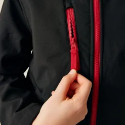 Kids' Ablaze 3-Layer Softshell Jacket | Black Classic Red