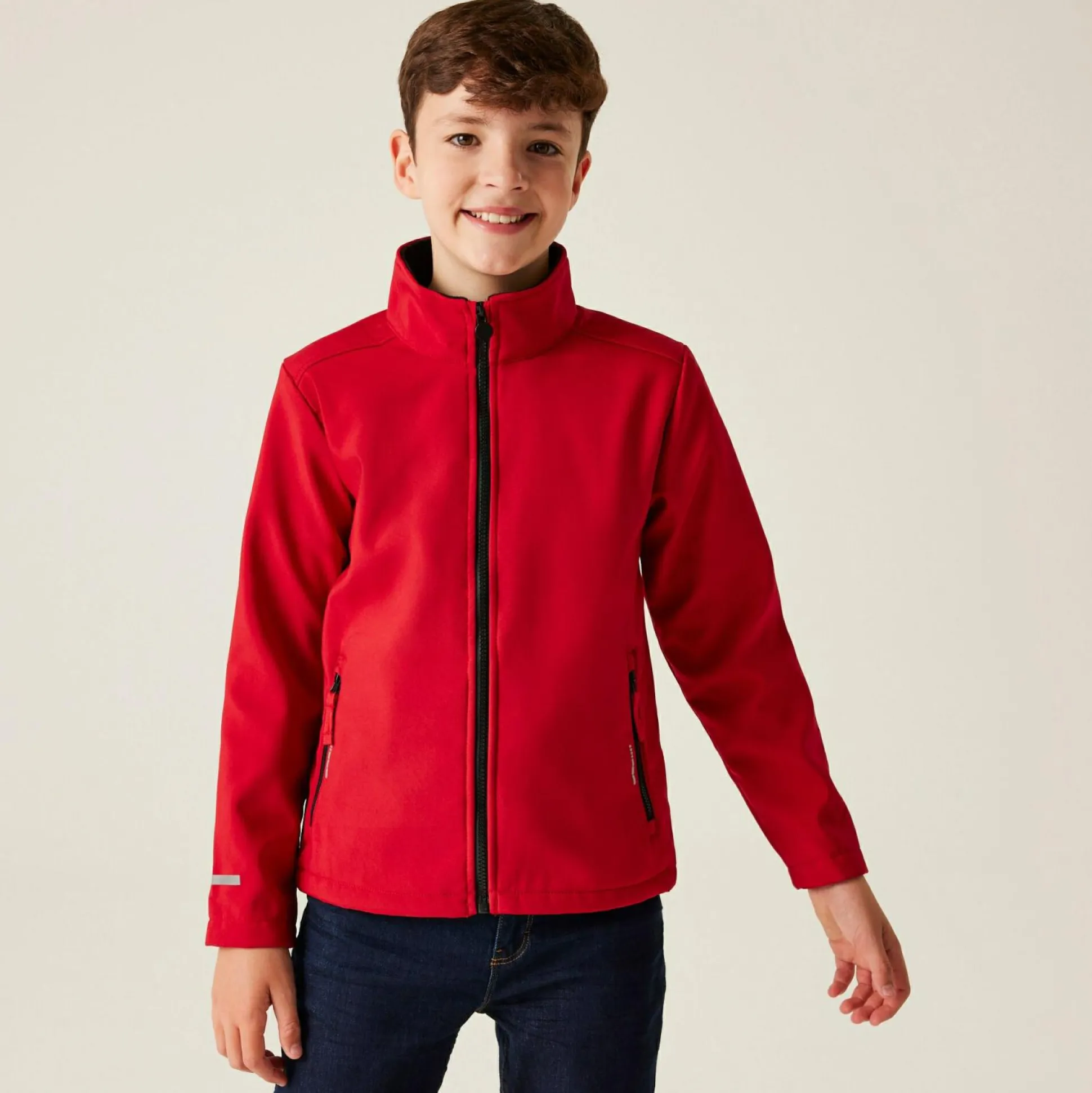 Kids' Ablaze 2-Layer Softshell | Classic Red/Black