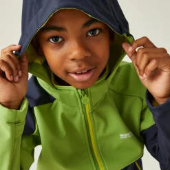 Kids' Acidity VII Softshell Jacket | Piquant Green Navy