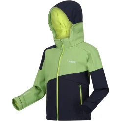 Kids' Acidity VII Softshell Jacket | Piquant Green Navy