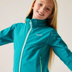 Kids' Acidity VIII Softshell Jacket | Exotic Plume Aruba Blue