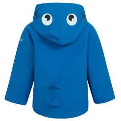 Kids' Animal Print Waterproof Jacket | Bubbles The Shark Hawaiian Blue