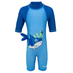 Kids' Animal Swimsuit | Bubble The Shark Elysium Blue Hawaiian Blue