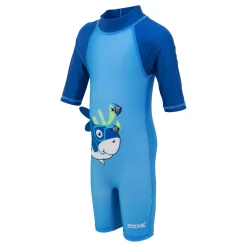 Kids' Animal Swimsuit | Bubble The Shark Elysium Blue Hawaiian Blue