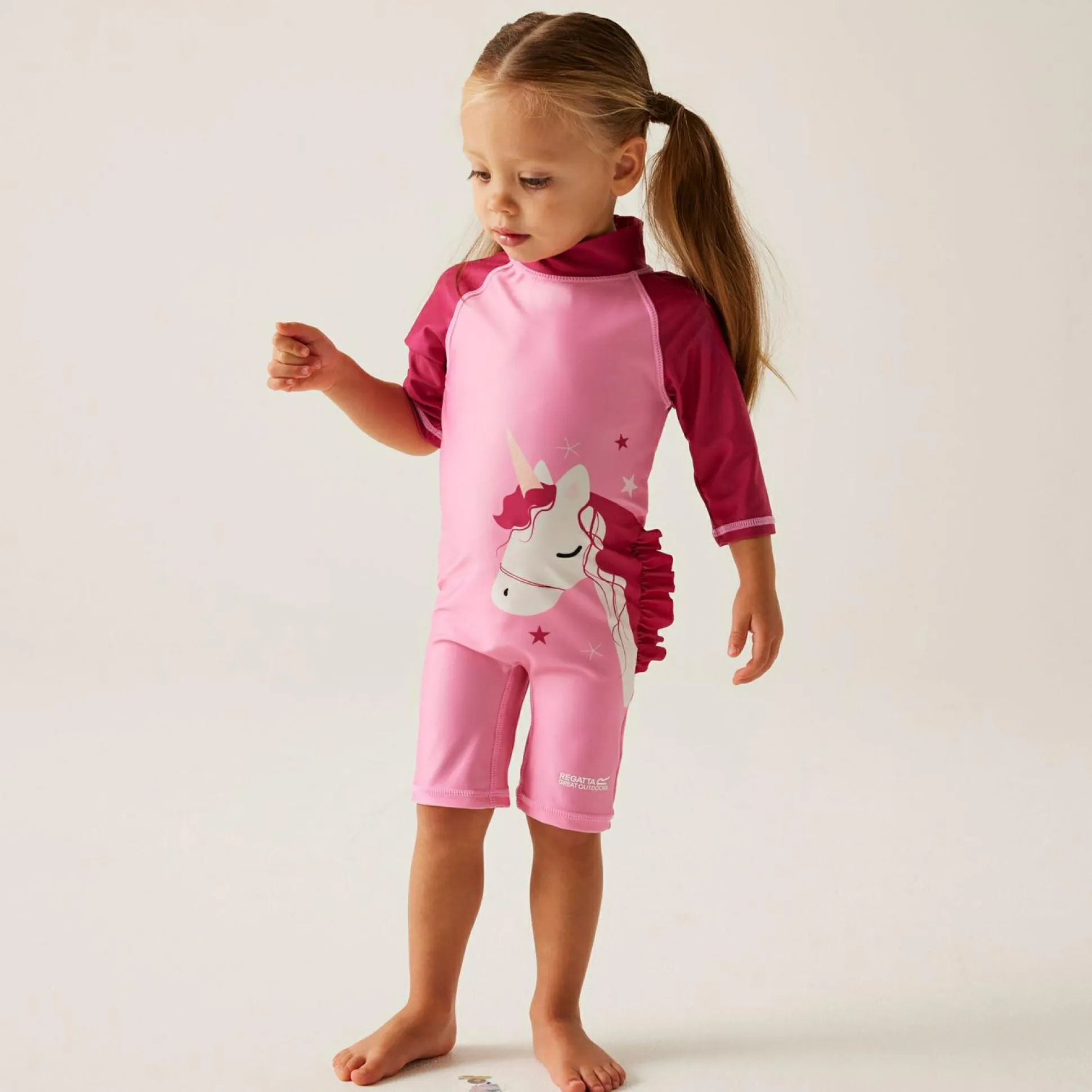 Kids' Animal Swimsuit | Luna The Unicorn Sweet Pink Pink Fusion