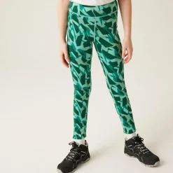 Kids' Barlia Winter Leggings | Dusty Green Abstract Camo