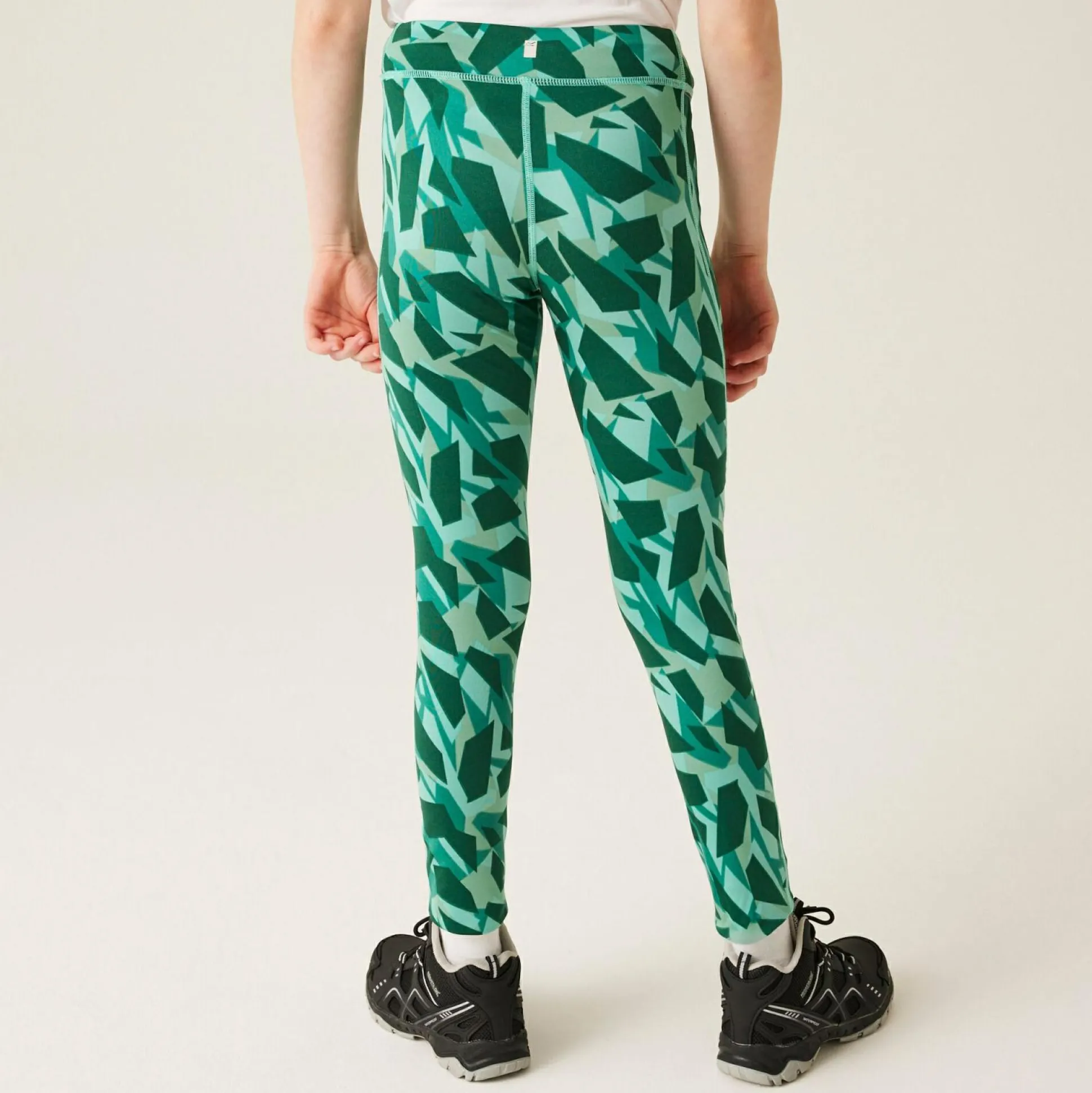 Kids' Barlia Winter Leggings | Dusty Green Abstract Camo