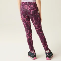 Kids' Barlia Winter Leggings | Deep Plum Marble