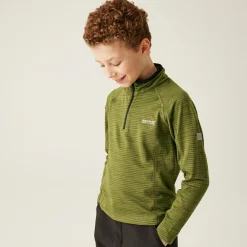 Kids' Berley Half Zip Top | Nephrite Green Black