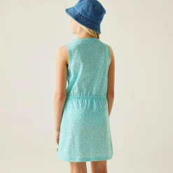 Kids' Beylina Dress | Aruba Blue White Micro Dot