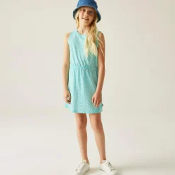 Kids' Beylina Dress | Aruba Blue White Micro Dot