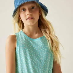 Kids' Beylina Dress | Aruba Blue White Micro Dot