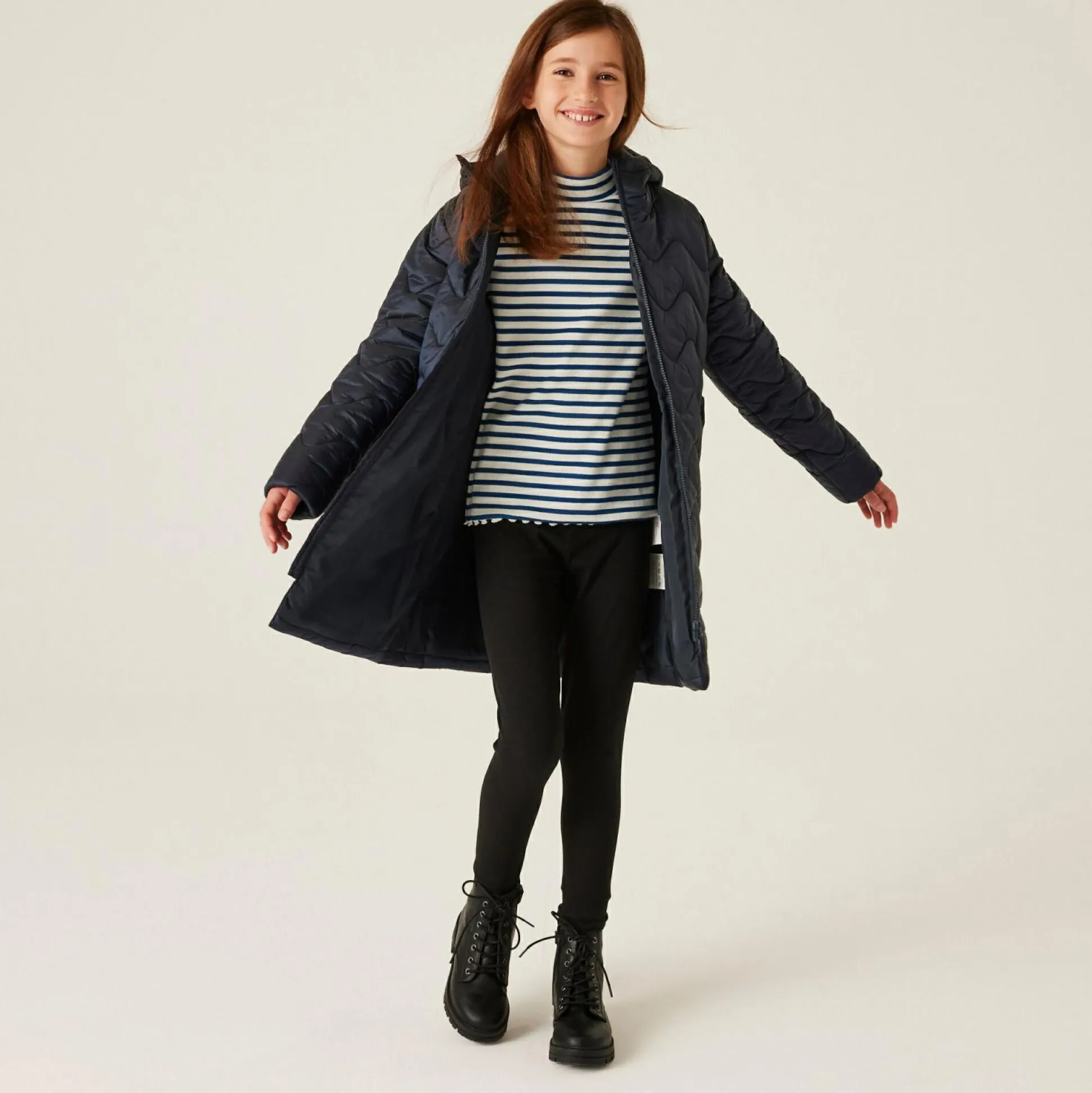 Kids' Cambrie Quilted Jackets | Navy